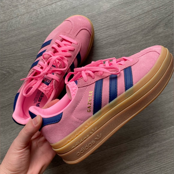 adidas Shoes - Adidas Gazelle Bold Pink Glow / Victory Blue / Gum